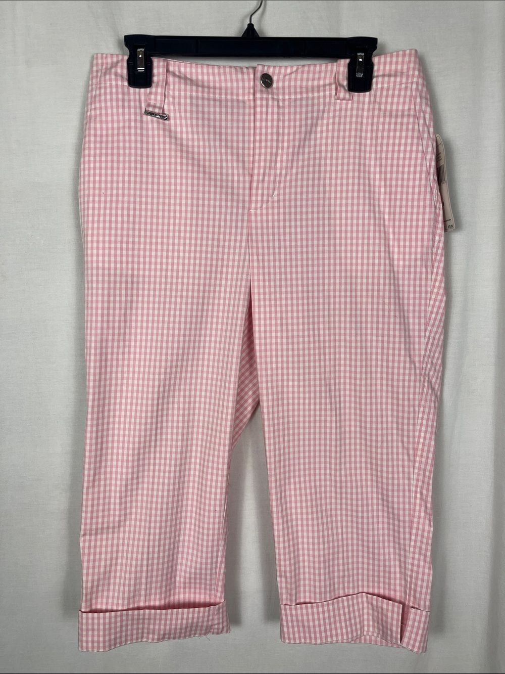 Vintage NWT Lauren Ralph Lauren Active Golf Deadstock Pink and White Gingham Cap